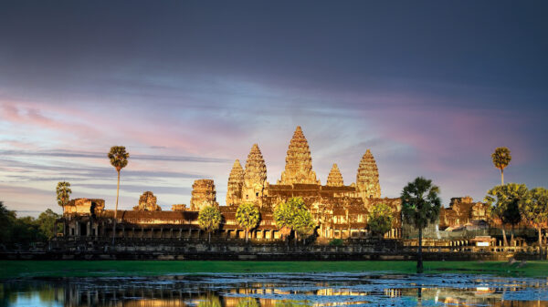 Angkor Wat wih Dramatic Light